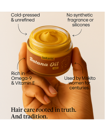 Batana Oil for Hair Growth, Botana Oil Hair Growth, 100% Honduras from Honduras, Raw Batana Paste Hair Mask, Prevents Hair Loss, Enhances Thickness for All Hair (1pcs)