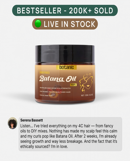 Batana Oil for Hair Growth, Botana Oil Hair Growth, 100% Honduras from Honduras, Raw Batana Paste Hair Mask, Prevents Hair Loss, Enhances Thickness for All Hair (1pcs)